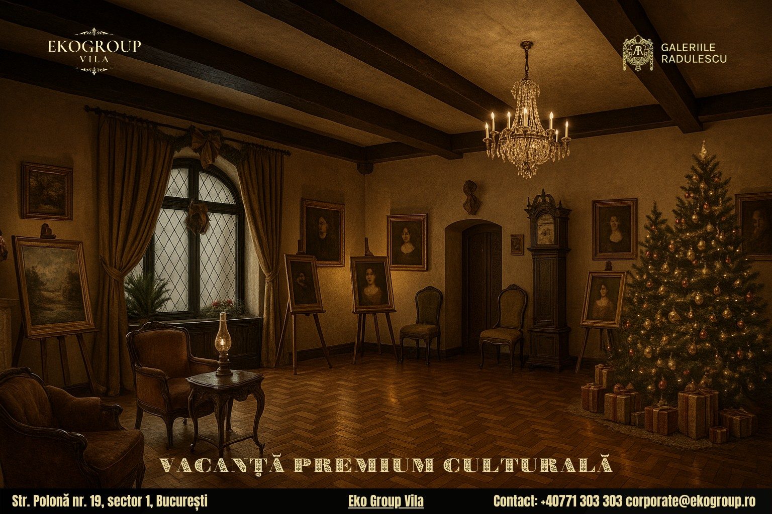 Vacanța de Crăciun la Eko Group Vila: o reîntoarcere fermecătoare în atmosfera Crăciunului anilor ’30